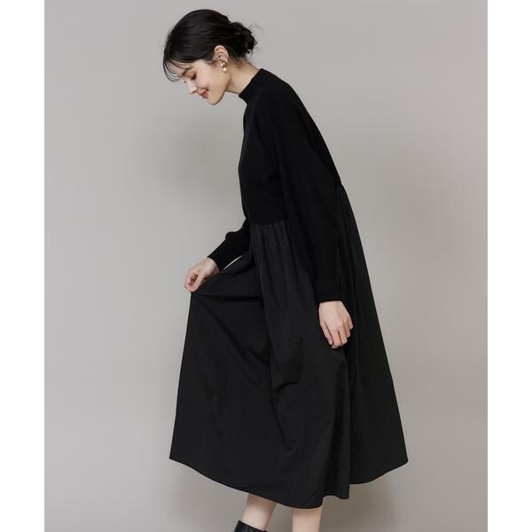 【NEW】イネド（INED）/ドッキングハイネックワンピース《YVON》