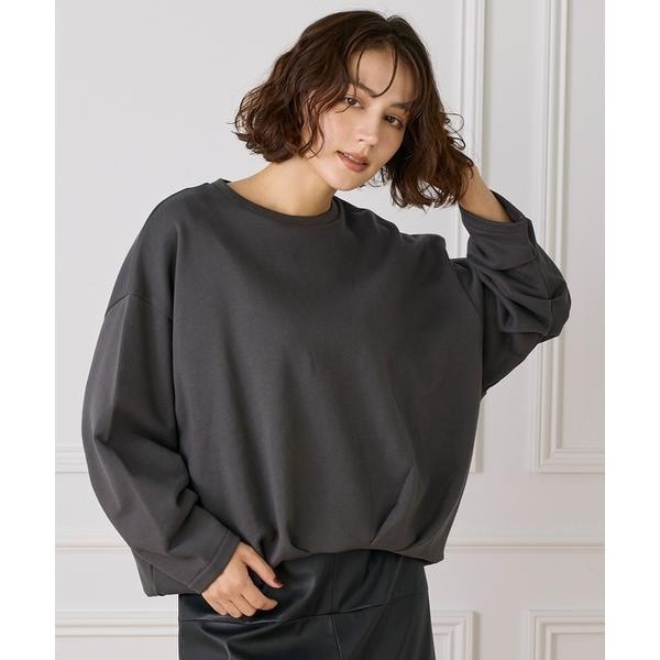 イネド（INED）/フロントタック裏毛プルオーバー《YVON》