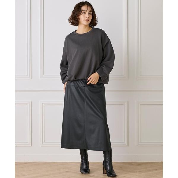 イネド（INED）/フロントタック裏毛プルオーバー《YVON》