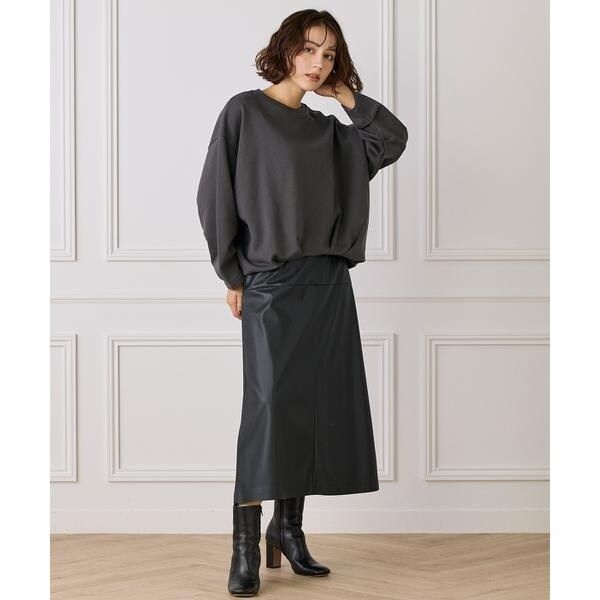 イネド（INED）/フロントタック裏毛プルオーバー《YVON》