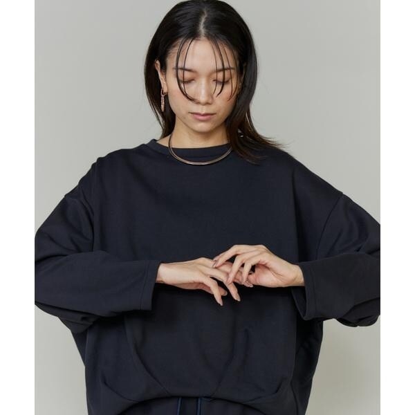 イネド（INED）/フロントタック裏毛プルオーバー《YVON》