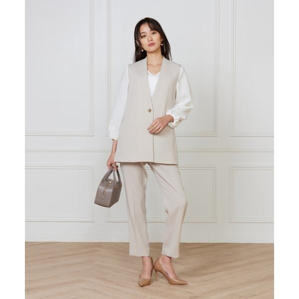 イネド（INED）/《大きいサイズ》カラーレスジレ