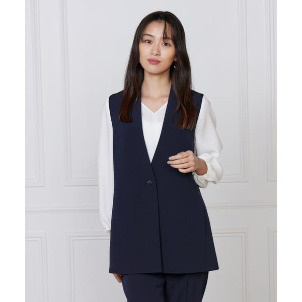 イネド（INED）/《大きいサイズ》カラーレスジレ