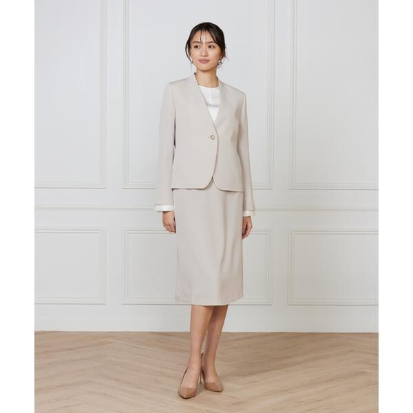 イネド（INED）/《大きいサイズ》カラーレスジャケット