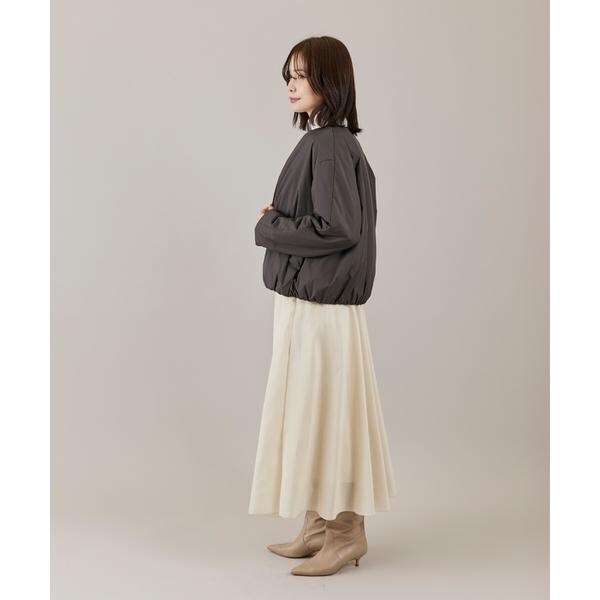 イネド（INED）/ノーカラー中綿ブルゾン《LIMONTA EAST》