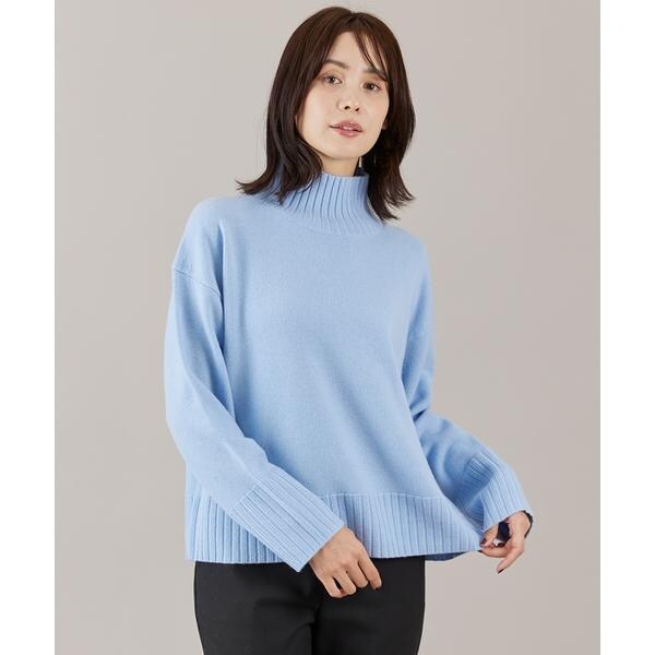 イネド（INED）/《大きいサイズ》ハイネックプルオーバーニット