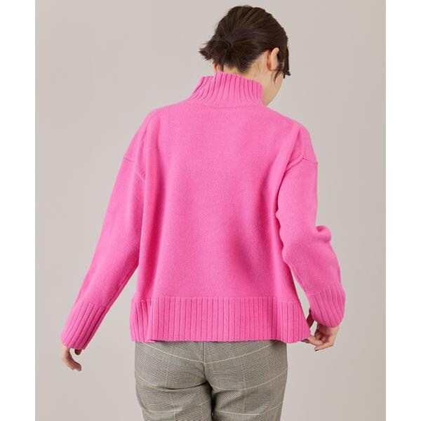 イネド（INED）/《大きいサイズ》ハイネックプルオーバーニット