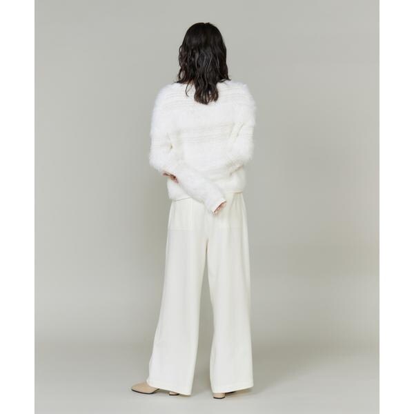 【NEW】イネド（INED）/《大きいサイズ》フェザーヤーンプルオーバー