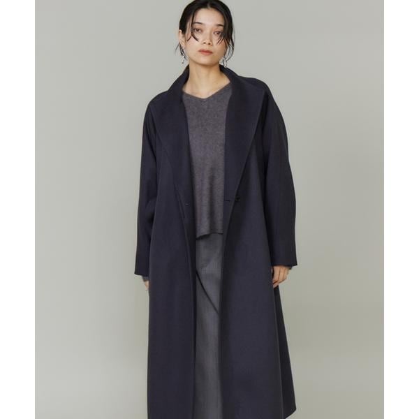 【NEW】イネド（INED）/スタンドカラーラグランスリーブコート