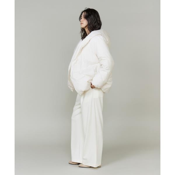 【NEW】イネド（INED）/《大きいサイズ》ショート丈 ショールカラーフードダウンコート