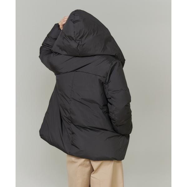 【NEW】イネド（INED）/《大きいサイズ》ショート丈 ショールカラーフードダウンコート