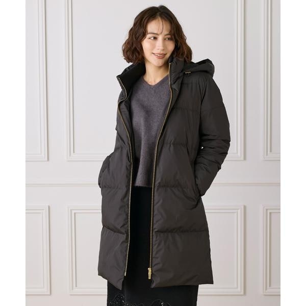 【NEW】イネド（INED）/《大きいサイズ》ロング丈 スタンドカラーダウンコート