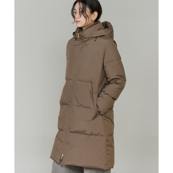 【NEW】イネド（INED）/《大きいサイズ》ロング丈 スタンドカラーダウンコート