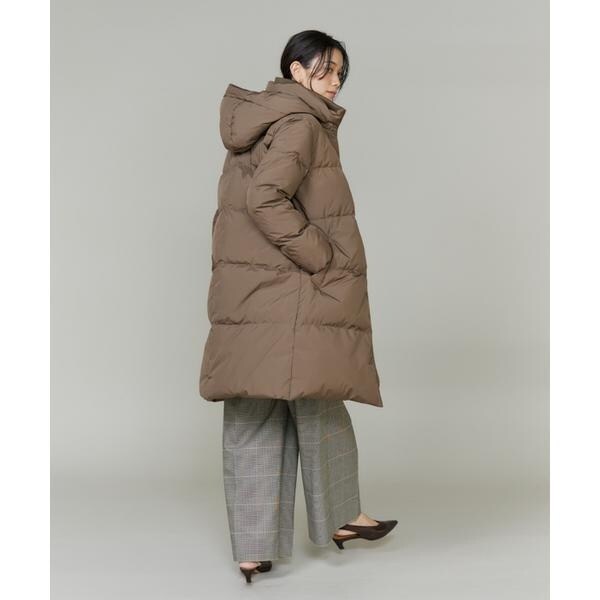 【NEW】イネド（INED）/《大きいサイズ》ロング丈 スタンドカラーダウンコート