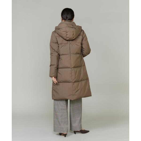 【NEW】イネド（INED）/《大きいサイズ》ロング丈 スタンドカラーダウンコート