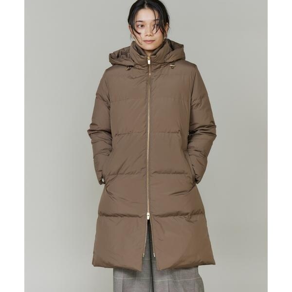 【NEW】イネド（INED）/《大きいサイズ》ロング丈 スタンドカラーダウンコート