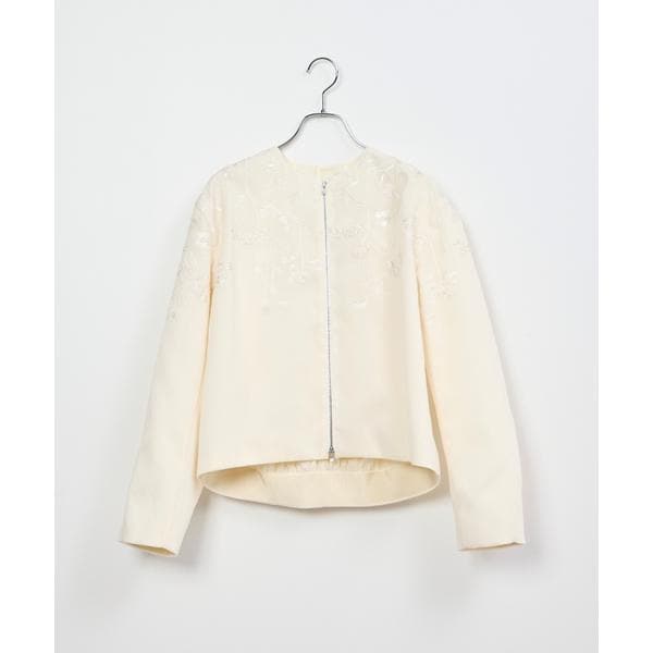イネド（INED）/《大きいサイズ》フロントジップブルゾン《la veille by SUPERIOR CLOSET》