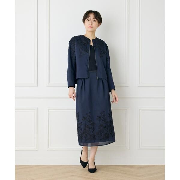 イネド（INED）/《大きいサイズ》フロントジップブルゾン《la veille by SUPERIOR CLOSET》_3