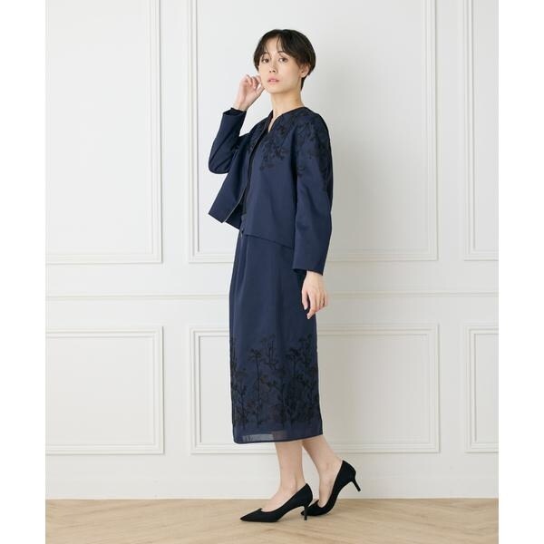 イネド（INED）/《大きいサイズ》フロントジップブルゾン《la veille by SUPERIOR CLOSET》_5