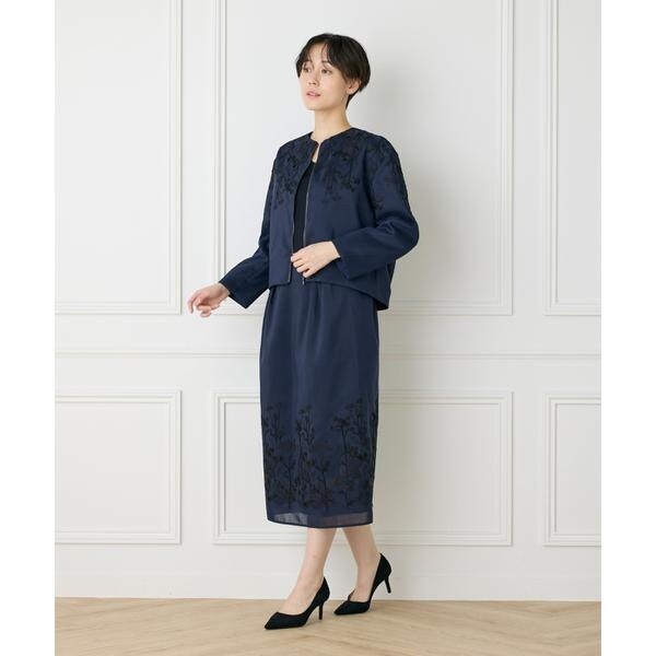 イネド（INED）/《大きいサイズ》フロントジップブルゾン《la veille by SUPERIOR CLOSET》_12