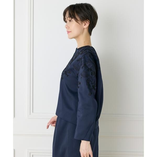 イネド（INED）/《大きいサイズ》フロントジップブルゾン《la veille by SUPERIOR CLOSET》_16
