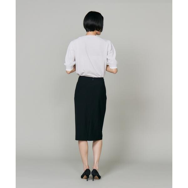 イネド（INED）/《大きいサイズ》オゾン防縮加工ペンシルスカート_7