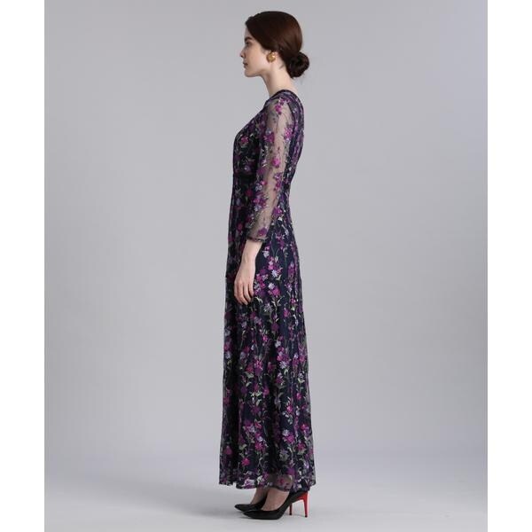 マーリエ ル カセット（Maglie le cassetto）/《M Maglie le cassetto》エンブロイダリーチュールロングドレス