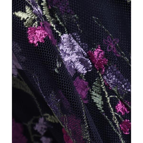 マーリエ ル カセット（Maglie le cassetto）/《M Maglie le cassetto》エンブロイダリーチュールロングドレス