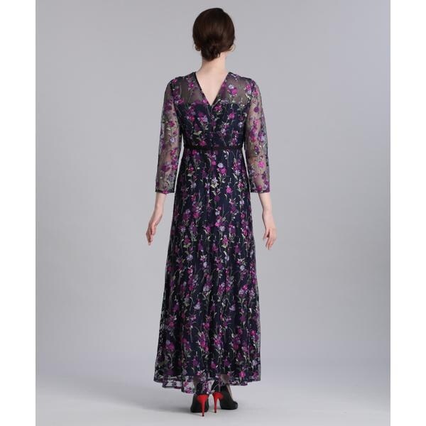 マーリエ ル カセット（Maglie le cassetto）/《M Maglie le cassetto》エンブロイダリーチュールロングドレス