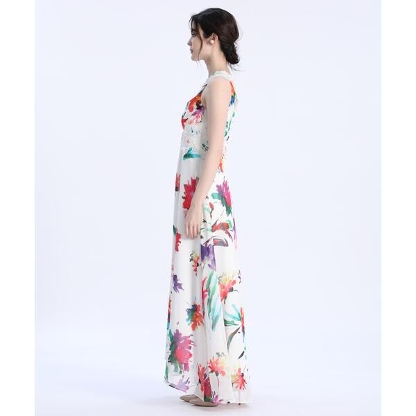 マーリエ ル カセット（Maglie le cassetto）/《M Maglie le cassetto》フラワープリントレースドレス