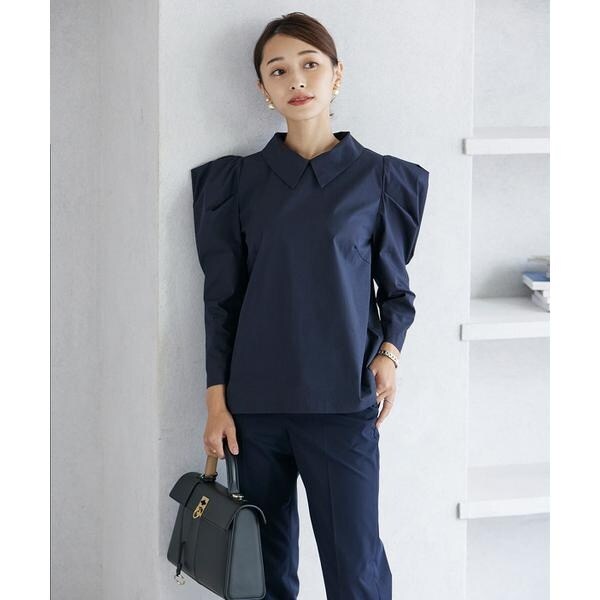 マーリエ ル カセット（Maglie le cassetto）/《M Maglie le cassetto×吉田理紗》2WAY衿のパワショル“華”ブラウス