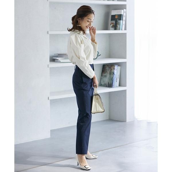 マーリエ ル カセット（Maglie le cassetto）/《M Maglie le cassetto×吉田理紗》2WAY衿のパワショル“華”ブラウス