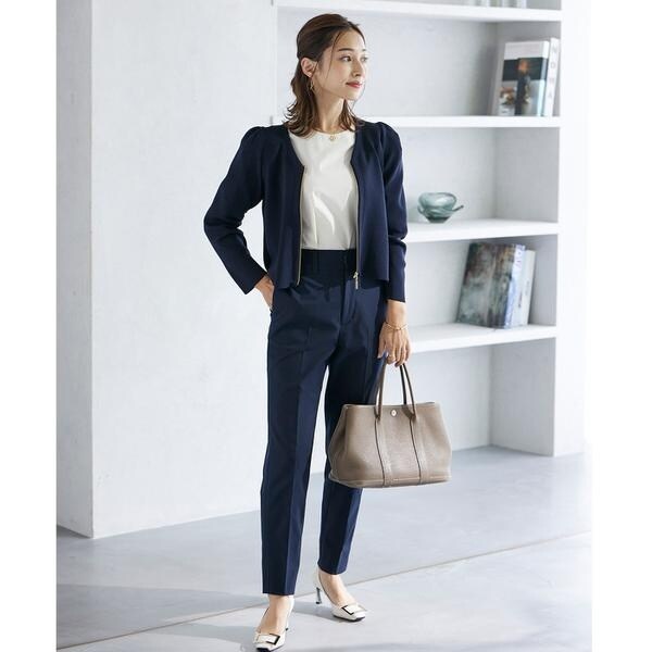 マーリエ ル カセット（Maglie le cassetto）/《M Maglie le cassetto×吉田理紗》2WAY衿のパワショル“華”ブラウス