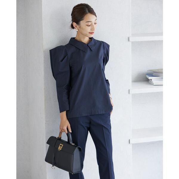 マーリエ ル カセット（Maglie le cassetto）/《M Maglie le cassetto×吉田理紗》2WAY衿のパワショル“華”ブラウス