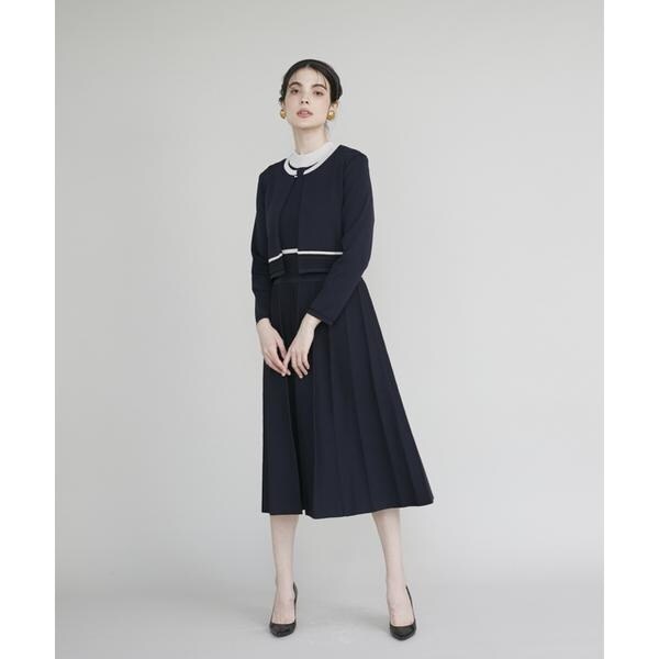 マーリエ ル カセット（Maglie le cassetto）/ 《M Maglie le cassetto》バイカラーボレロカーディガン