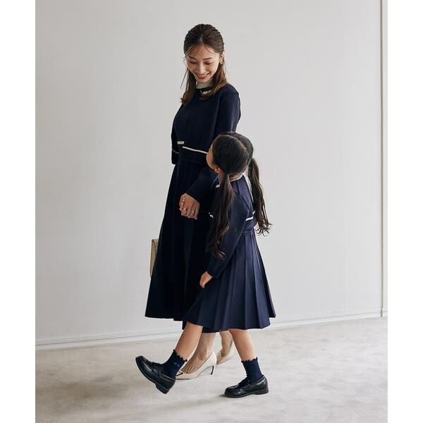 マーリエ ル カセット（Maglie le cassetto）/《M Maglie le cassetto》バイカラーニットワンピース