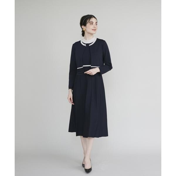 マーリエ ル カセット（Maglie le cassetto）/《M Maglie le cassetto》バイカラーニットワンピース