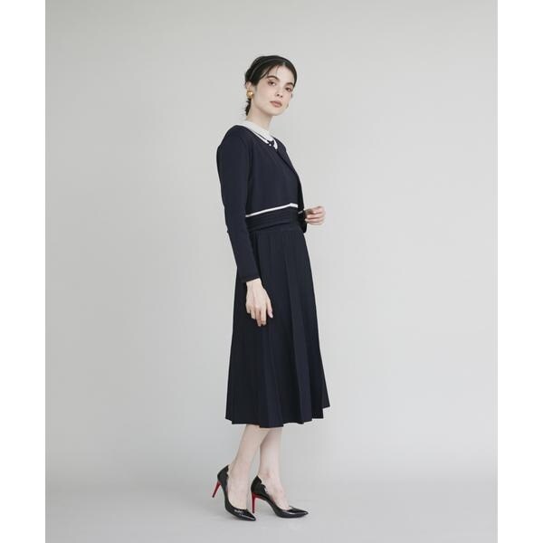 マーリエ ル カセット（Maglie le cassetto）/《M Maglie le cassetto》バイカラーニットワンピース