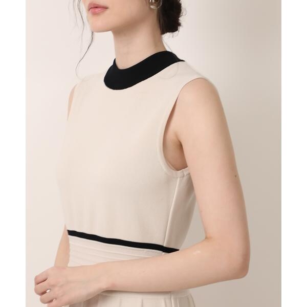 マーリエ ル カセット（Maglie le cassetto）/《M Maglie le cassetto》バイカラーニットワンピース