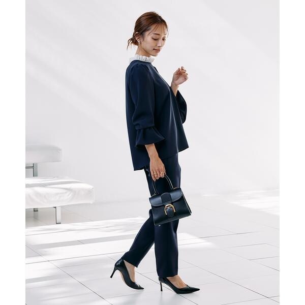 マーリエ ル カセット（Maglie le cassetto）/《M Maglie le cassetto×吉田理紗》華やかちび衿フリルブラウス