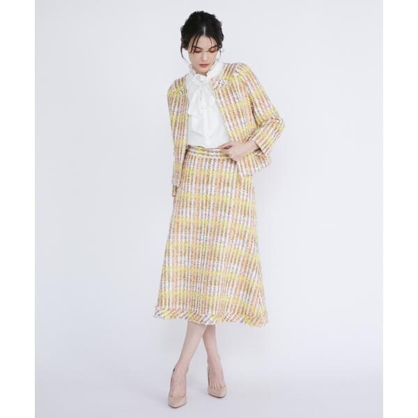 マーリエ ル カセット（Maglie le cassetto）/《M Maglie le cassetto》コットンキャンディーツイードジャケット