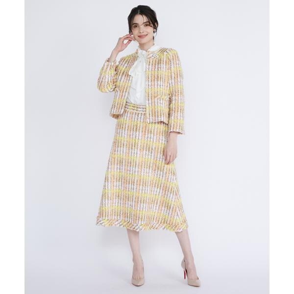 マーリエ ル カセット（Maglie le cassetto）/《M Maglie le cassetto》コットンキャンディーツイードジャケット