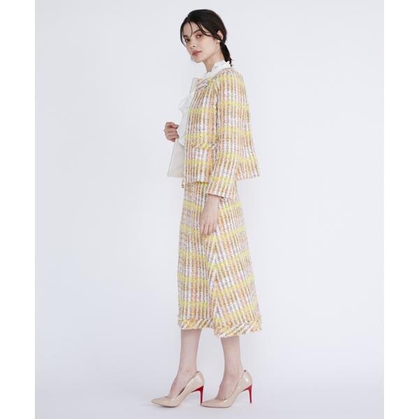 マーリエ ル カセット（Maglie le cassetto）/《M Maglie le cassetto》コットンキャンディーツイードジャケット