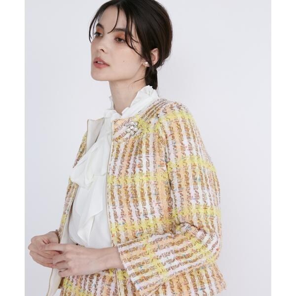 マーリエ ル カセット（Maglie le cassetto）/《M Maglie le cassetto》コットンキャンディーツイードジャケット