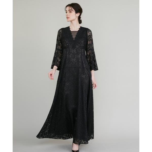 マーリエ ル カセット（Maglie le cassetto）/《M Maglie le cassetto》フラワーレースロングドレス