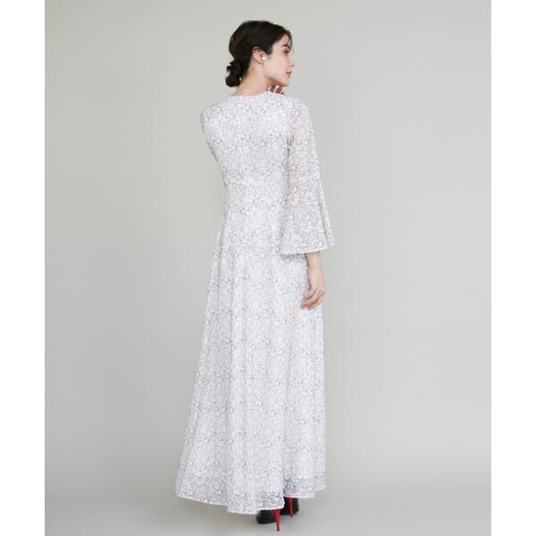 マーリエ ル カセット（Maglie le cassetto）/《M Maglie le cassetto》フラワーレースロングドレス