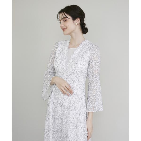 マーリエ ル カセット（Maglie le cassetto）/《M Maglie le cassetto》フラワーレースロングドレス