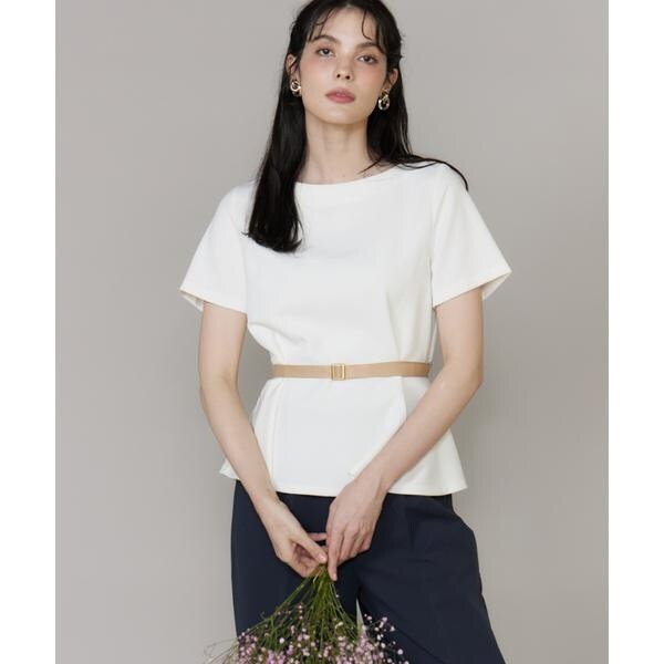 マーリエ ル カセット（Maglie le cassetto）/《M Maglie le cassetto×吉田理紗》凛と“サマみえ”ペプラムブラウス