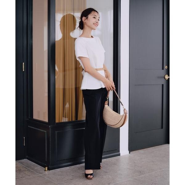 マーリエ ル カセット（Maglie le cassetto）/《M Maglie le cassetto×吉田理紗》凛と“サマみえ”ペプラムブラウス