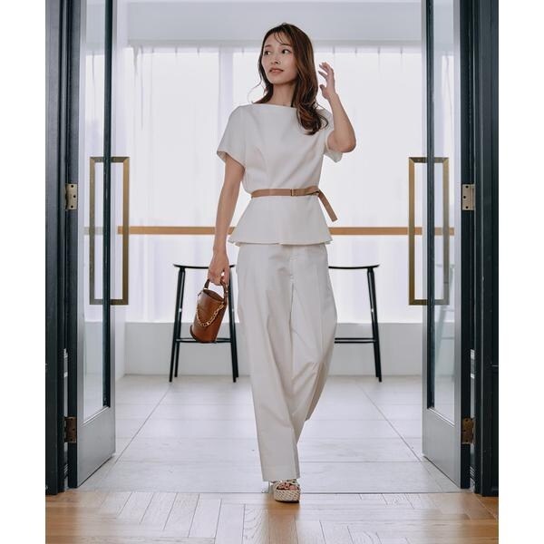 マーリエ ル カセット（Maglie le cassetto）/《M Maglie le cassetto×吉田理紗》凛と“サマみえ”ペプラムブラウス